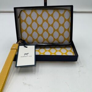 Dabney Lee Lemon Print Wristlet Wallet & Card Case Set - New
